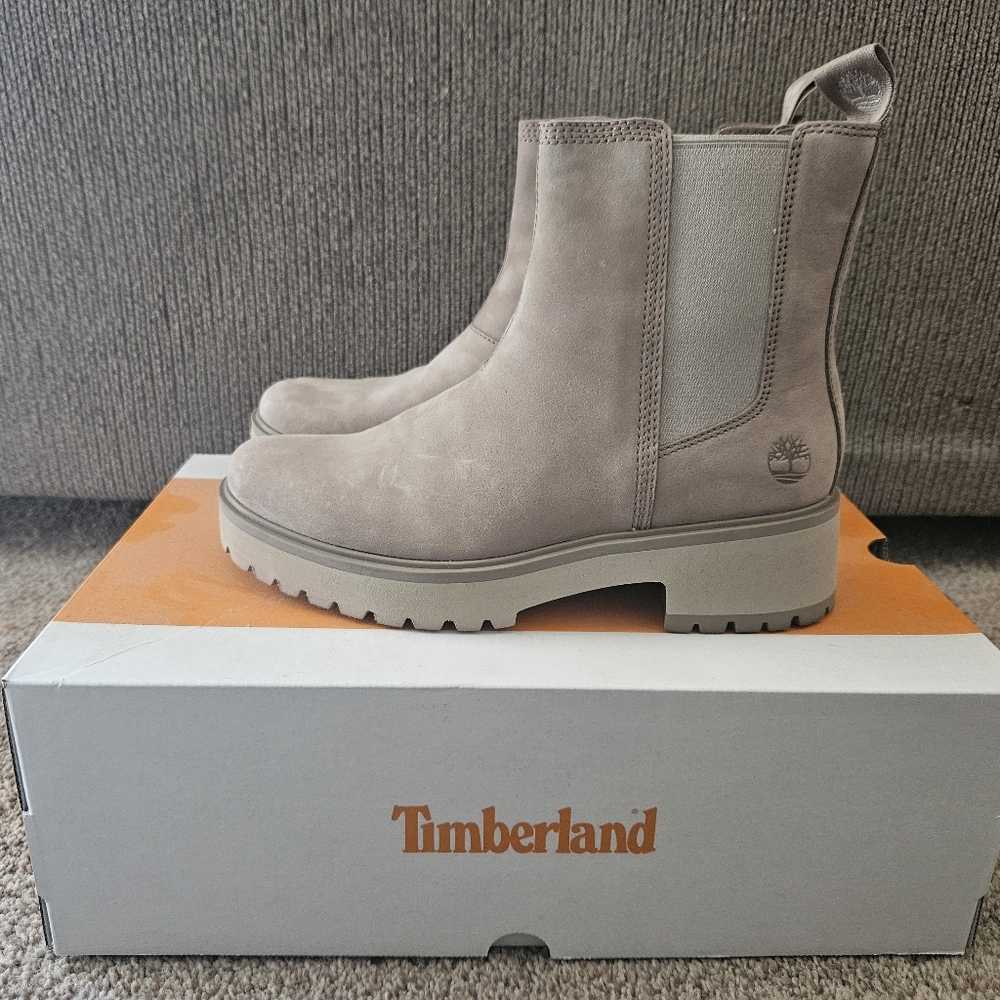 Timberland Taupe Gray Chelsea Boots